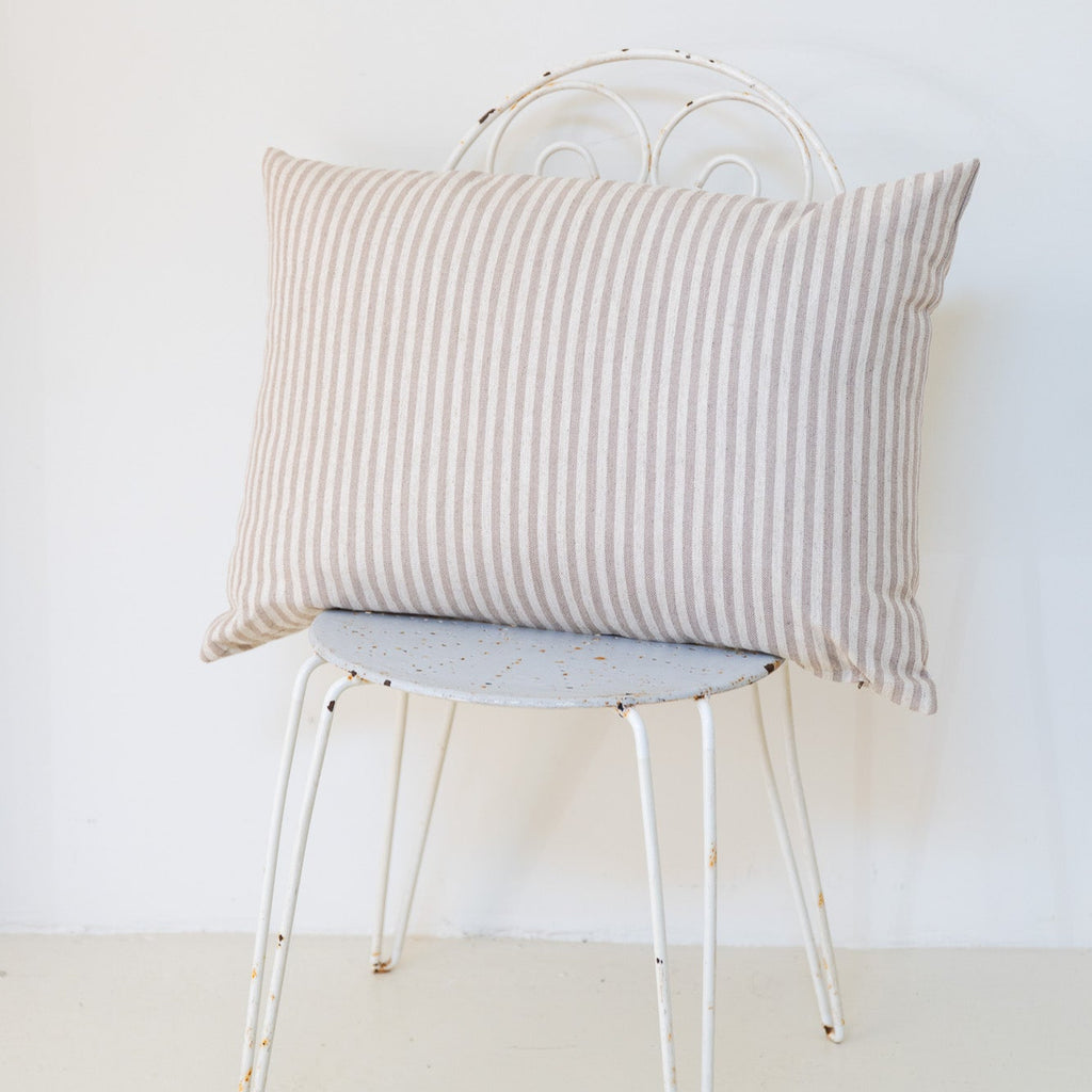 Cojín 'Tosalet' rayas beige 50x70
