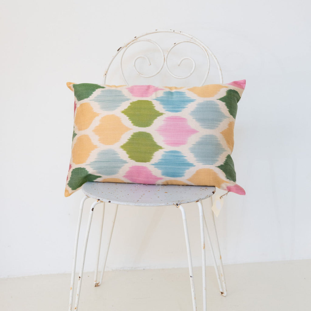 Cojín de seda ikat 'Medina'