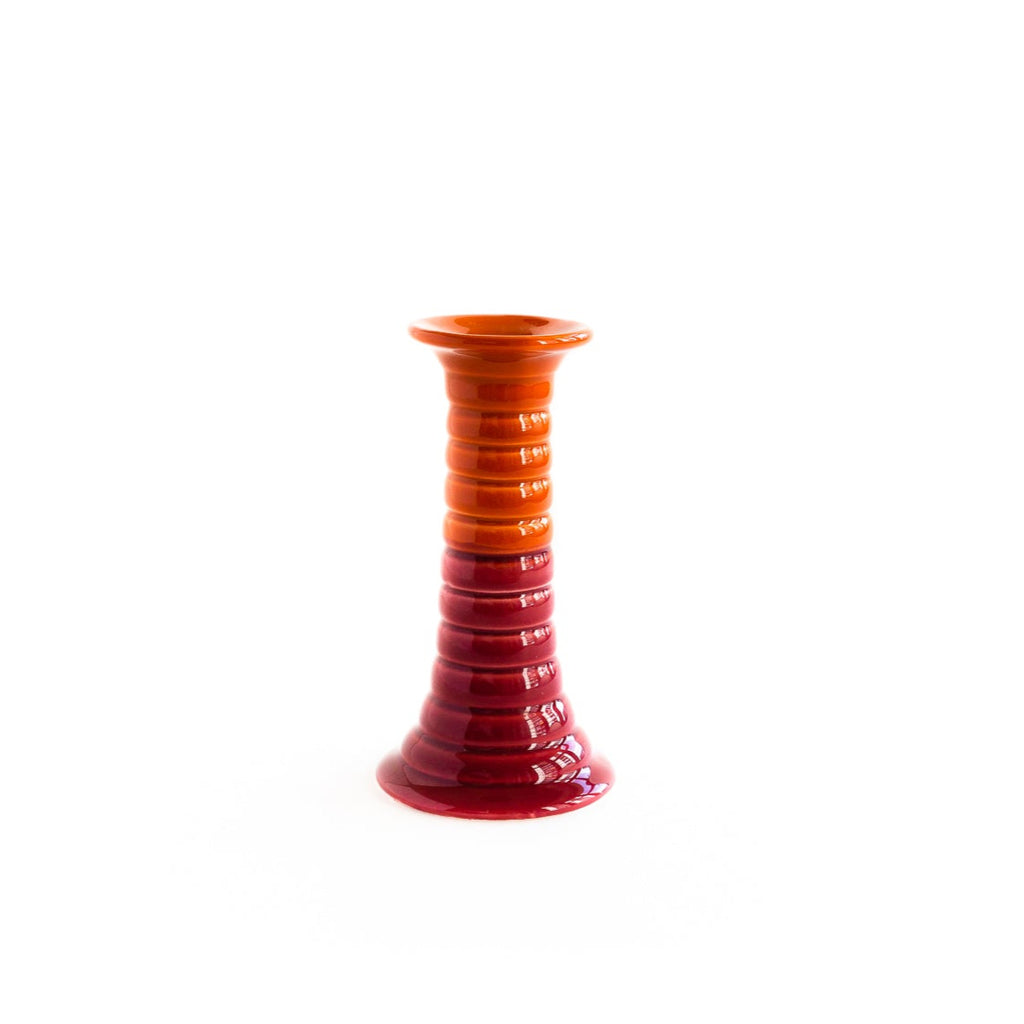 Candelabro 'Luis’ naranja y rosa oscuro