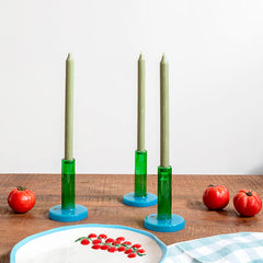 Candelabro Bole de vidrio