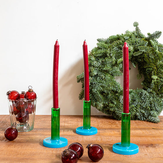 Candelabro Bole de vidrio