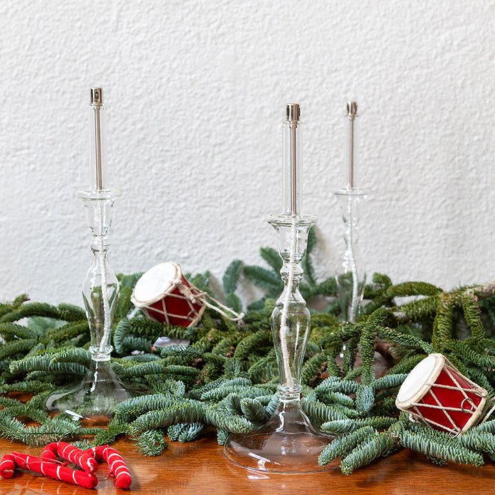 Candelabro transparente de aceite