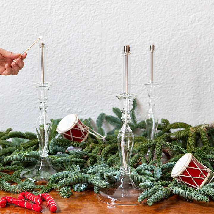 Candelabro transparente de aceite