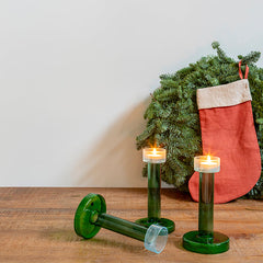 Candelabro Bole de vidrio (vela de té)