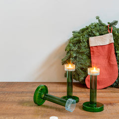 Calcetín de hilo 'Navidad' rojo