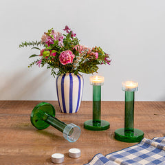 Candelabro Bole de vidrio (vela de té)