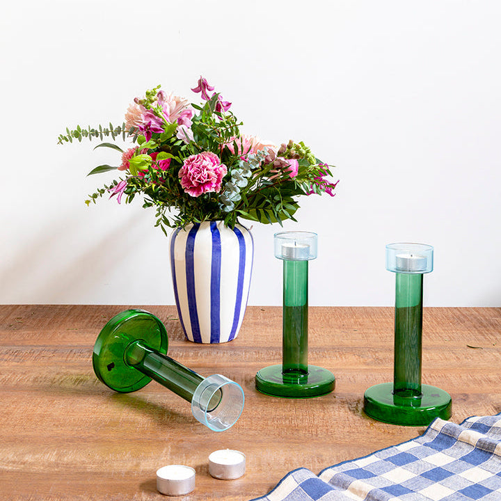 Candelabro Bole de vidrio (vela de té)