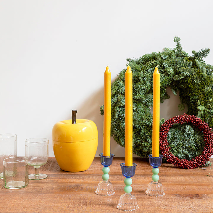 Juego de 6 vasos bajos de vidrio martillado transparente