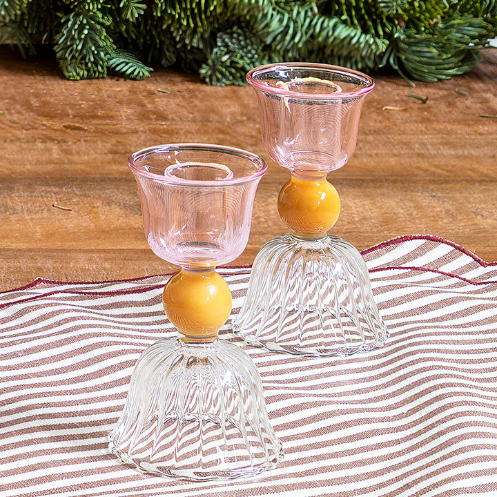 Portavelas de cristal 'esfera’