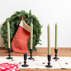 Calcetín de hilo 'Navidad' rojo