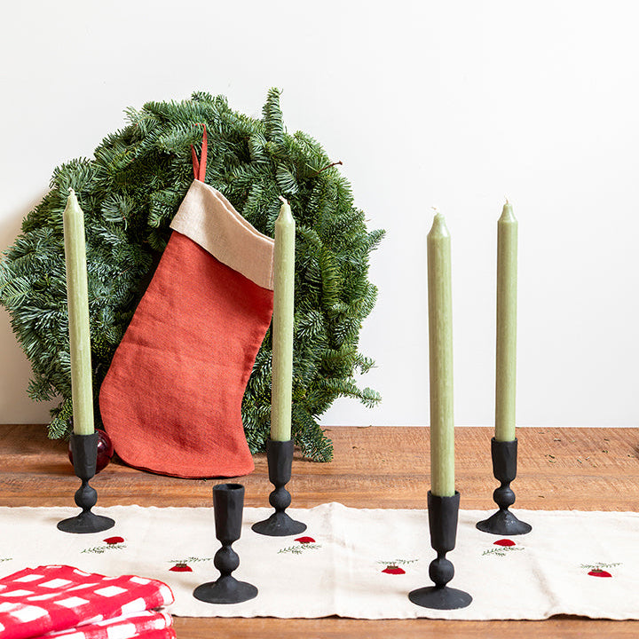 Calcetín de hilo 'Navidad' rojo