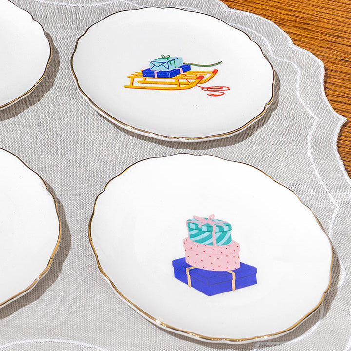 Conjunto de 6 platitos Navidad