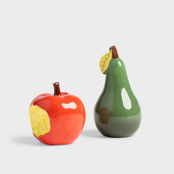 Set salero manzana y pimentero pera