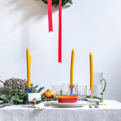 Jarra de vidrio martillado transparente