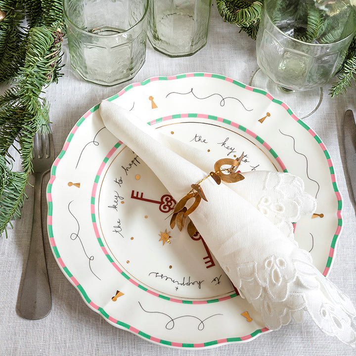 Corona de muérdago de latón