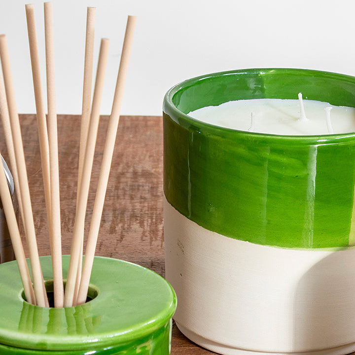 Difusor Mikado verde olor a higos silvestres