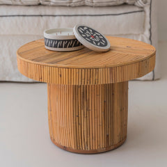 Mesa de centro o auxiliar 'ratán'