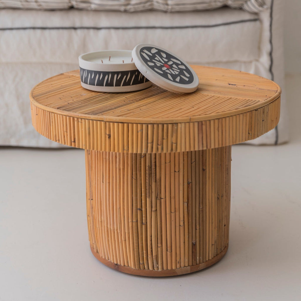 Mesa de centro o auxiliar 'ratán'