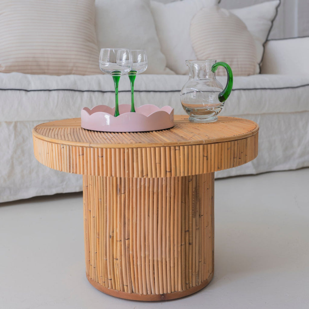 Mesa de centro o auxiliar 'ratán'