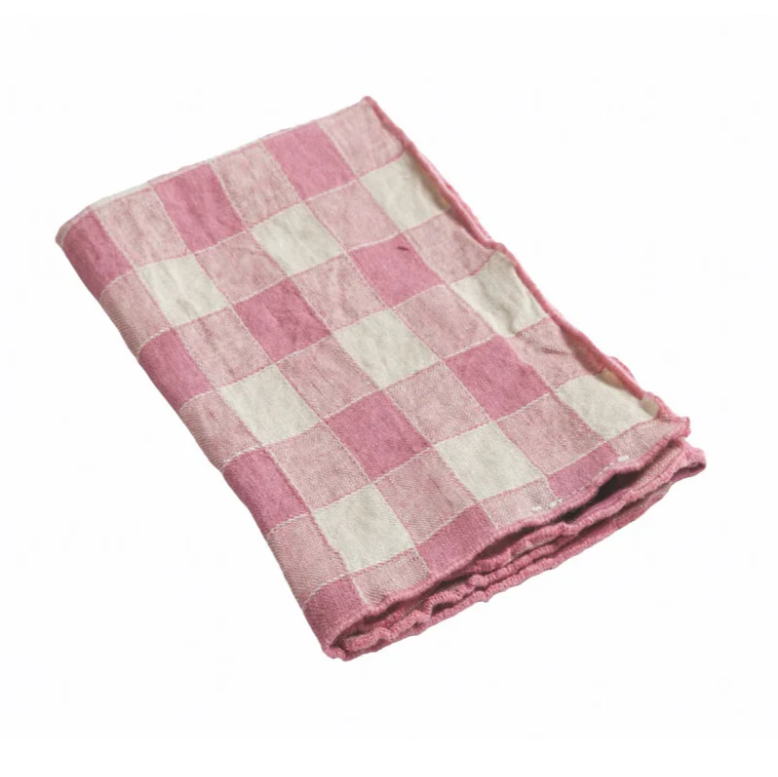 Servilleta Vichy Rose Zizi de Maison de Vacances