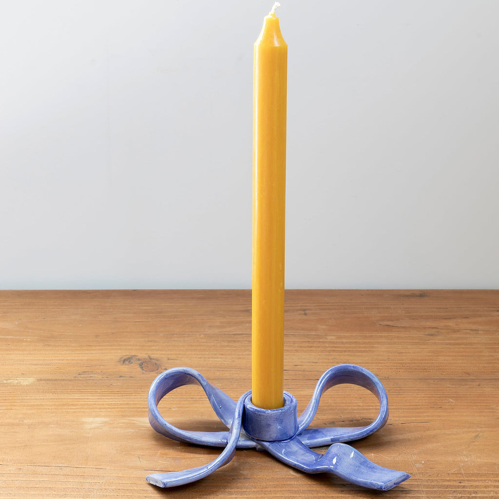 Candelabro lazo azul