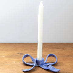 Candelabro lazo azul