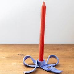 Candelabro lazo azul