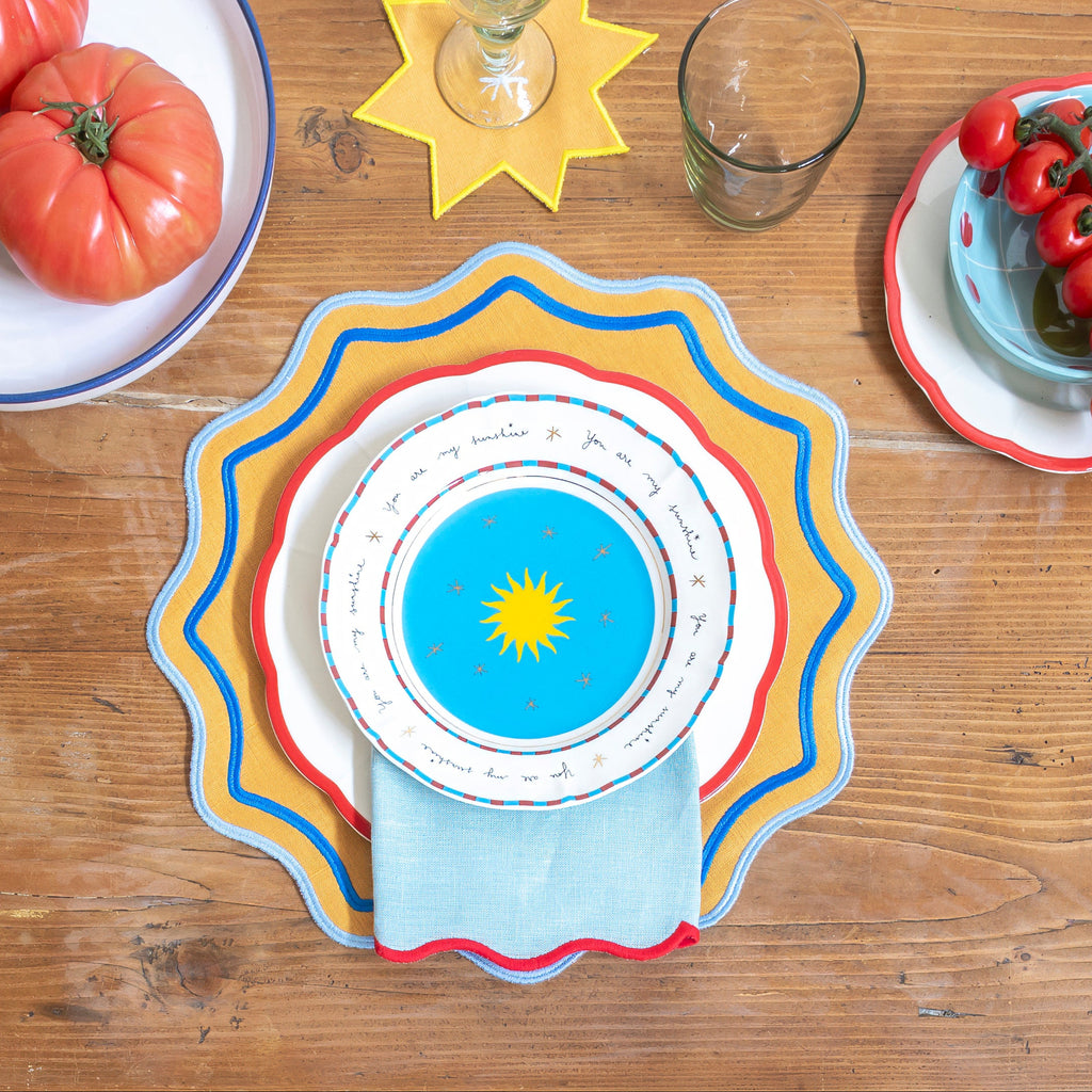Plato de postre con sol x Pangea