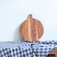 Tabla de cortar redonda de acacia