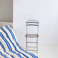 Topper de algodón de rayas azul índigo (reversible) x Tensira