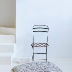 Colchoneta para perros y gatos de algodón de rayas negro y crudo x Tensira