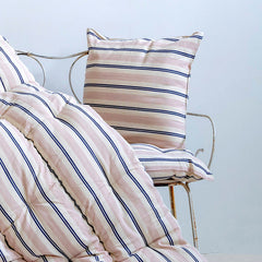 Cama para perros de algodón de rayas rosa y azul x Tensira