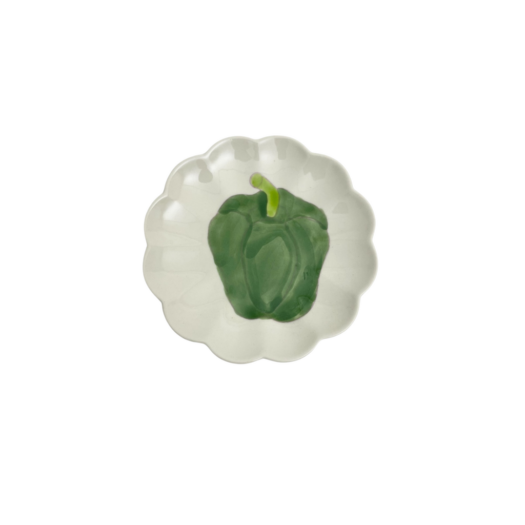 Platito de cerámica Pimiento Verde