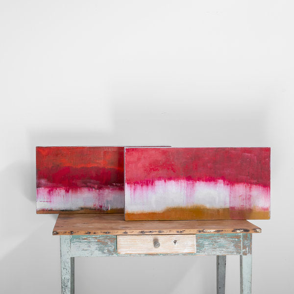 Cuadro óleo sobre madera 'Se rompe el aire I' de Belén Conthe 80X40 cm