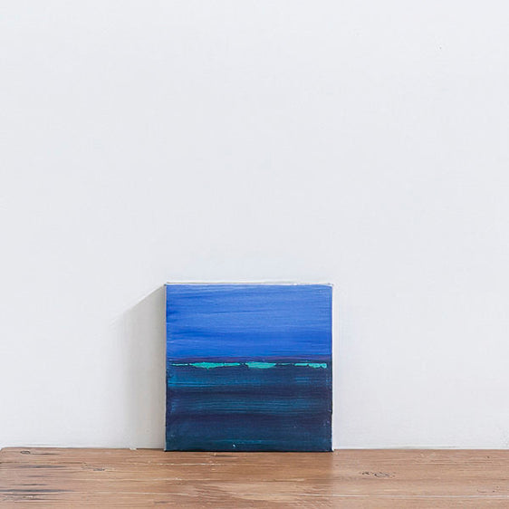 Cuadro óleo sobre lienzo 'Me gusta el mar IV' de Belén Conthe  20x20 cm