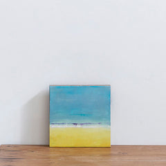 Cuadro óleo sobre madera 'Me gusta el mar VII' de Belén Conthe 24x24 cm