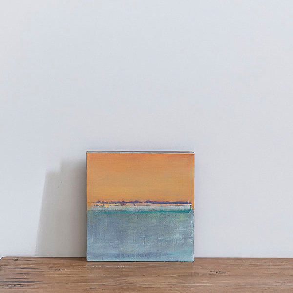 Cuadro óleo sobre madera 'Me gusta el mar VIII' de Belén Conthe 24x24 cm