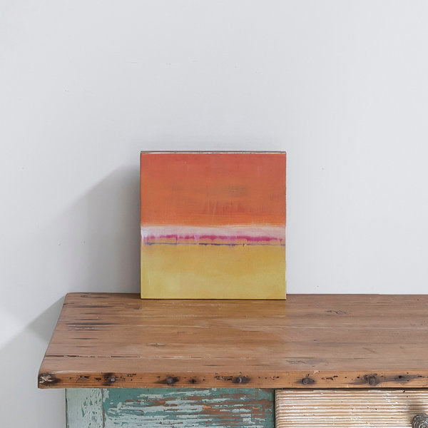 Cuadro óleo sobre madera 'Me gusta el mar X' de Belén Conthe 24x24 cm