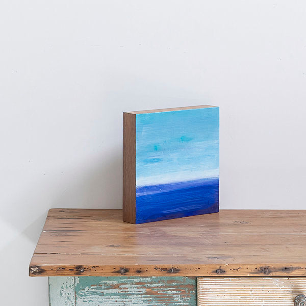 Cuadro óleo sobre madera 'Me gusta el mar XI' de Belén Conthe 24x24 cm