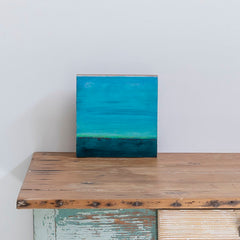 Cuadro óleo sobre madera 'Me gusta el mar XIII' de Belén Conthe 24x24 cm