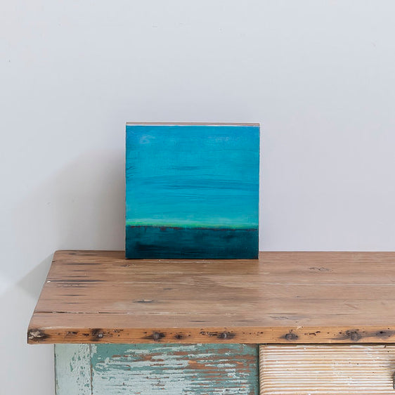 Cuadro óleo sobre madera 'Me gusta el mar XIII' de Belén Conthe 24x24 cm