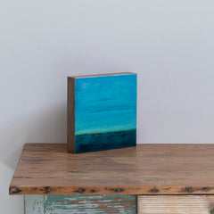 Cuadro óleo sobre madera 'Me gusta el mar XIII' de Belén Conthe 24x24 cm