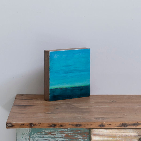 Cuadro óleo sobre madera 'Me gusta el mar XIII' de Belén Conthe 24x24 cm