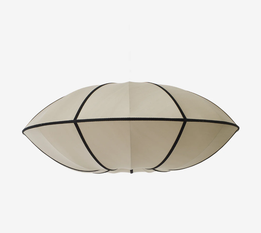 Lámpara Indochina de techo seda UFO