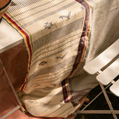 Plaid de algodón orgánico 'Rajastán'