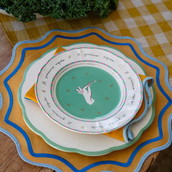 Plato de postre con llave x Pangea
