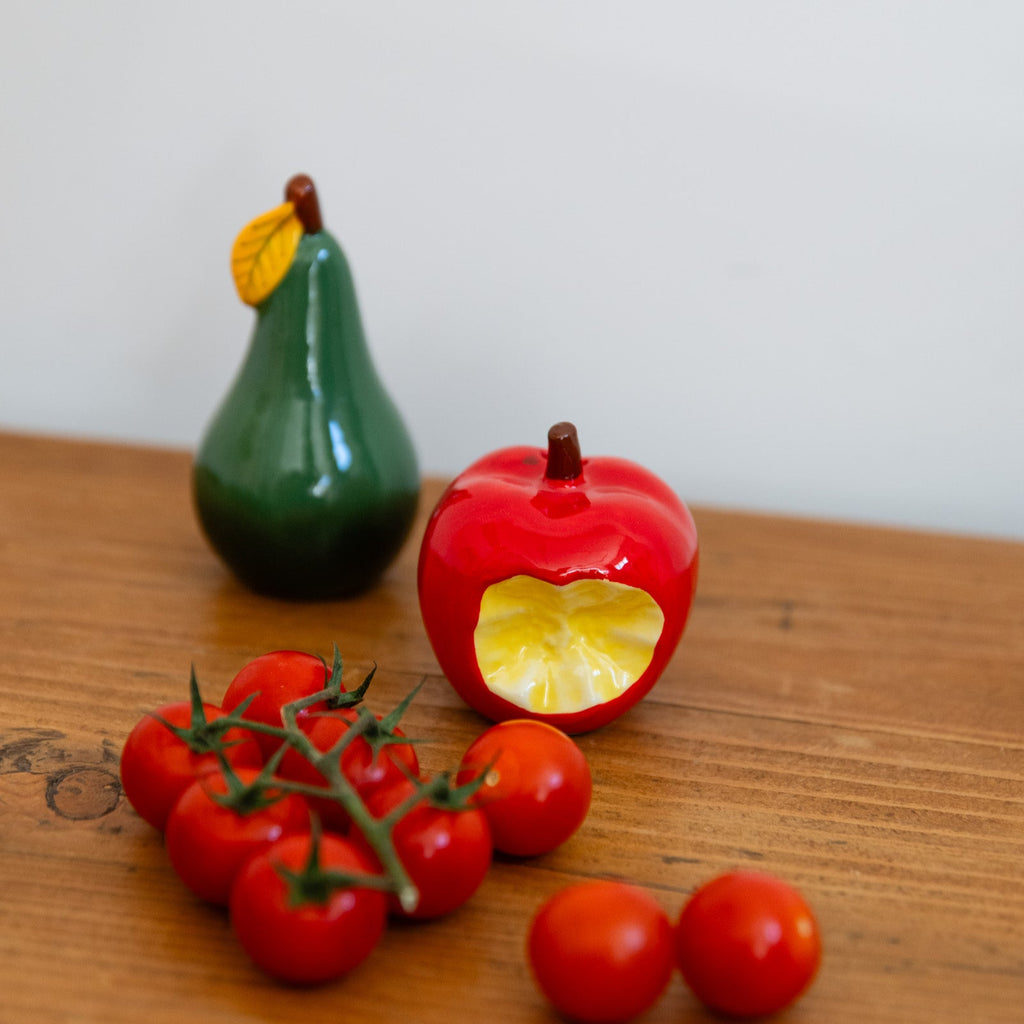 Set salero manzana y pimentero pera