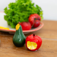 Set salero manzana y pimentero pera