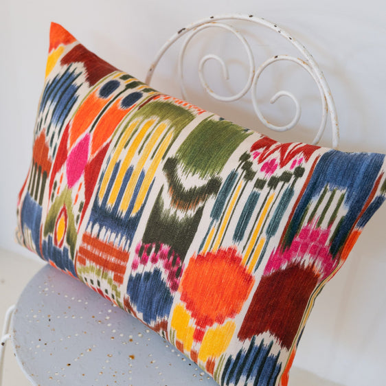 Cojín 'Granadella' ikat multicolor 50x70