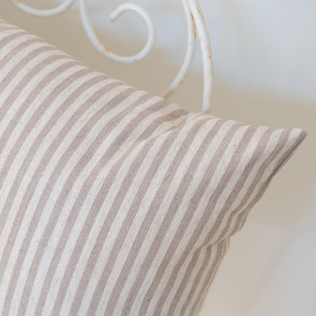 Cojín 'Tosalet' rayas beige 50x70